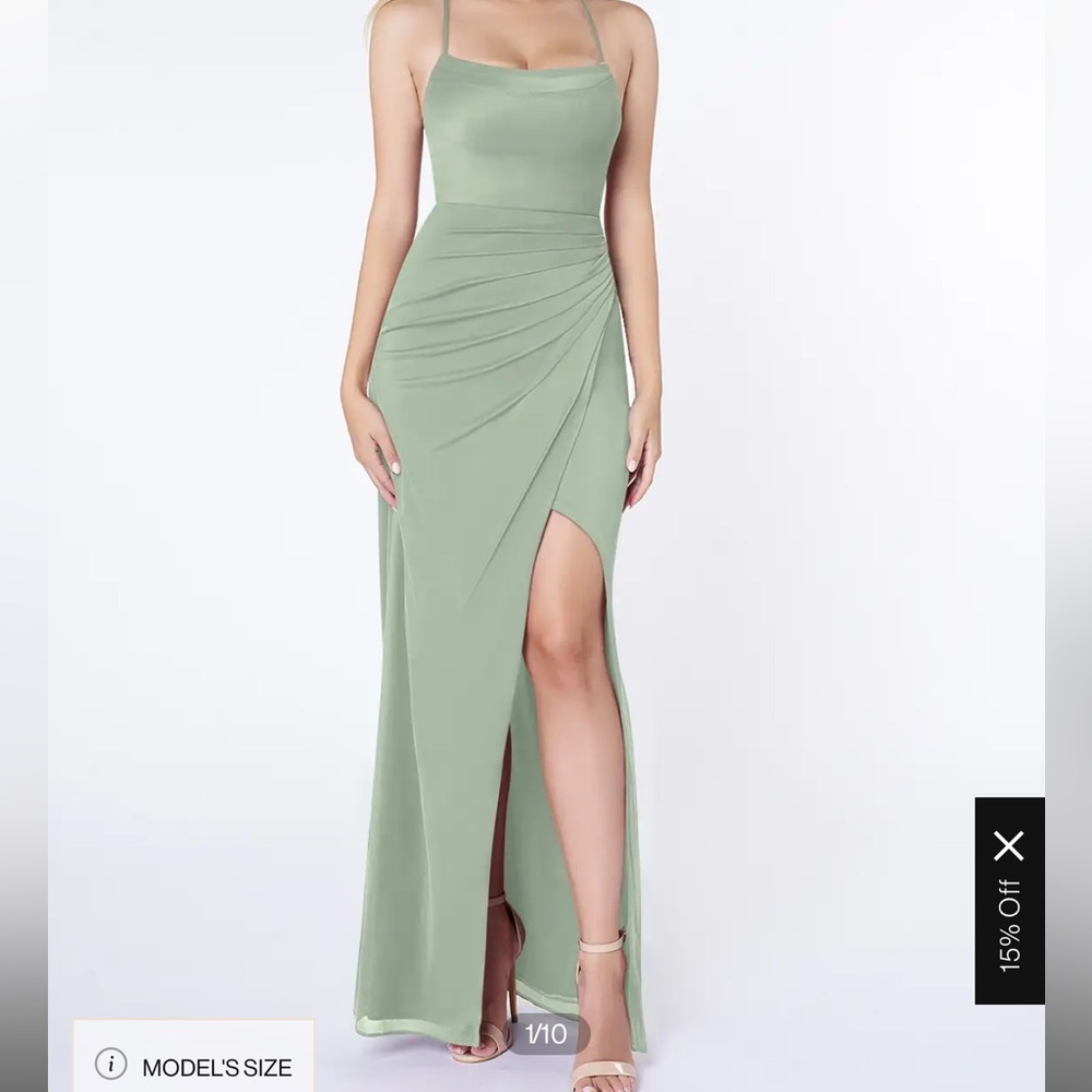 Dusty Sage bridesmaid/wedding guest dress